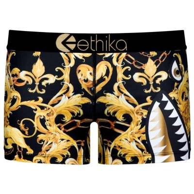Staple Underwear Ethika Bomber γυναικεια χρυσο χρωμα μαυρα | BHZE-24586