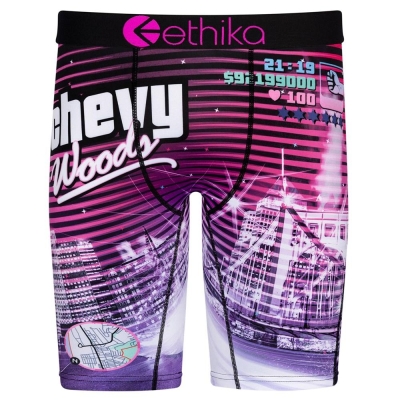Staple Underwear Ethika GT Hazelwood ανδρικα μωβ | SZJH-68913