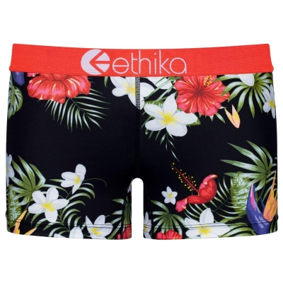 Staple Underwear Ethika Tropical Sunset γυναικεια μαυρα | HRMP-35462
